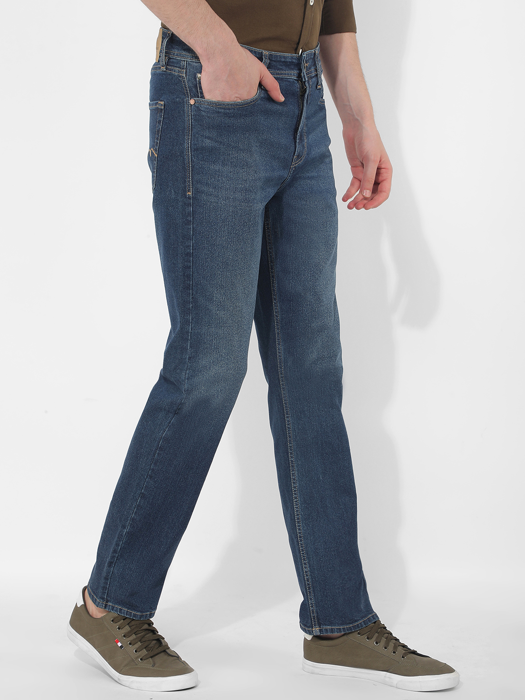 Numero Uno Men Solid Blue Jeans
